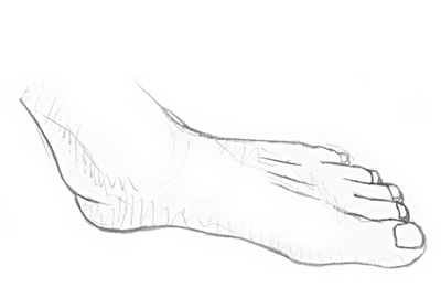 How To Draw A Foot - My How To Draw
