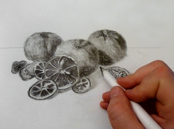 How To Draw A Still Life With Charcoal